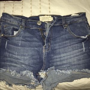 Frayed shorts